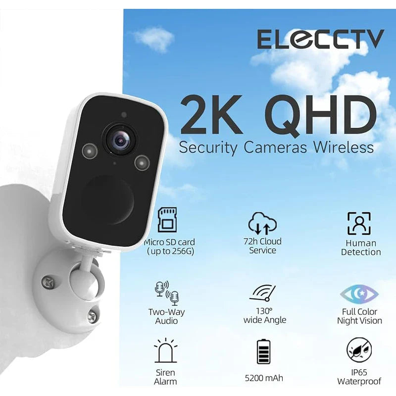 2K 4G Camera - كاميرا المراقبة ذات الشريحة والبطارية